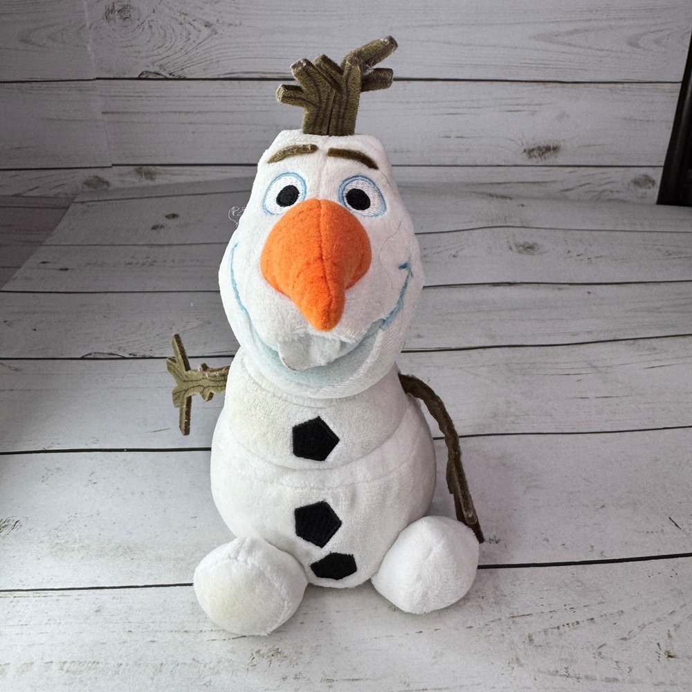 Disney Frozen II Olaf Snowman Plush 9" White Stuffed Animal Toy‎